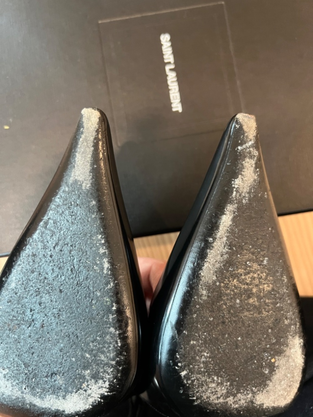 Saint Laurent Black Slingbacks Size 38.5 - Picture 10 of 10
